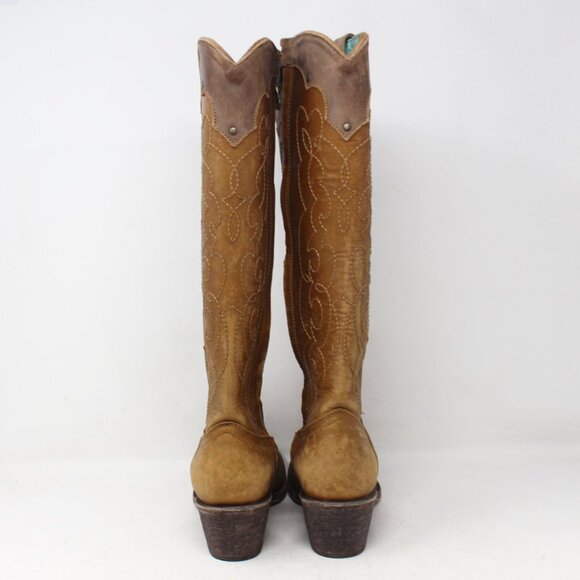 #4435VK Western Long Boots Size 8 - Picture 3 of 7